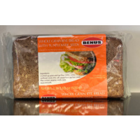 Benus Wholegrain Rye Bread With Sunflower Seeds 500g