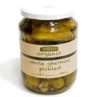 Polan Organic Whole Gherkins Pickled 680g