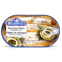 Rugen Fisch Herring In Mustard Sauce 200g