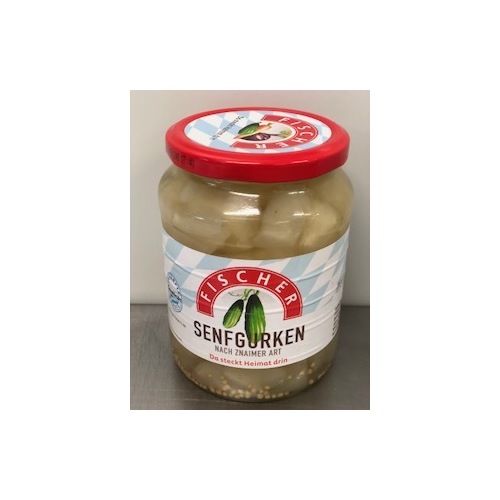 Fischer Mustard Gherkins 670g