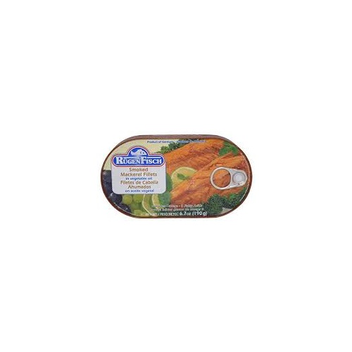 Rugen Fisch Smoked Mackerel Natural 190g